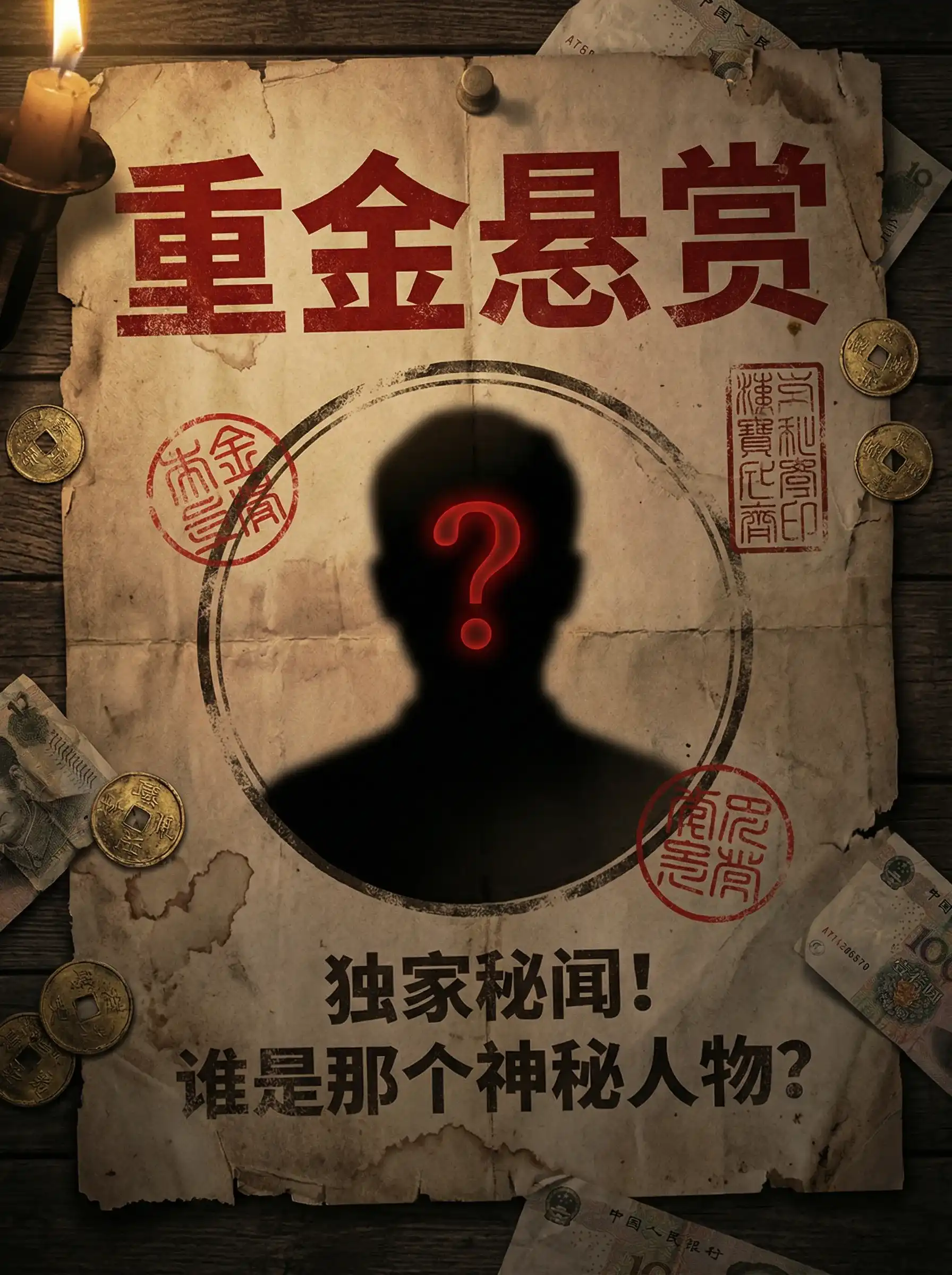 精品大师 - 重金悬赏线索征集令